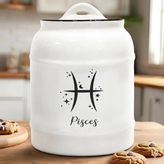 Pisces Ceramic Cookie Jars