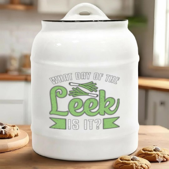 Gardening What Day Of The Leek Gardener Garden Ceramic Cookie Jars