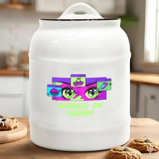 Hooked on Anime Japanese Kawaii Japan Cute Anime L Ceramic Cookie Jars