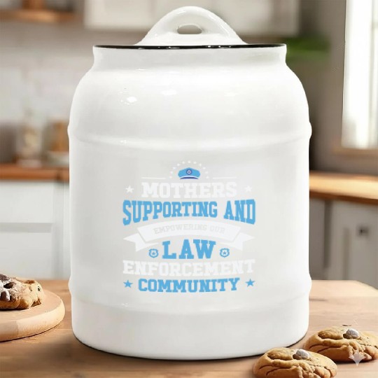 Police Mothers Day Cop Officer Law Enforcement Ceramic Cookie Jars