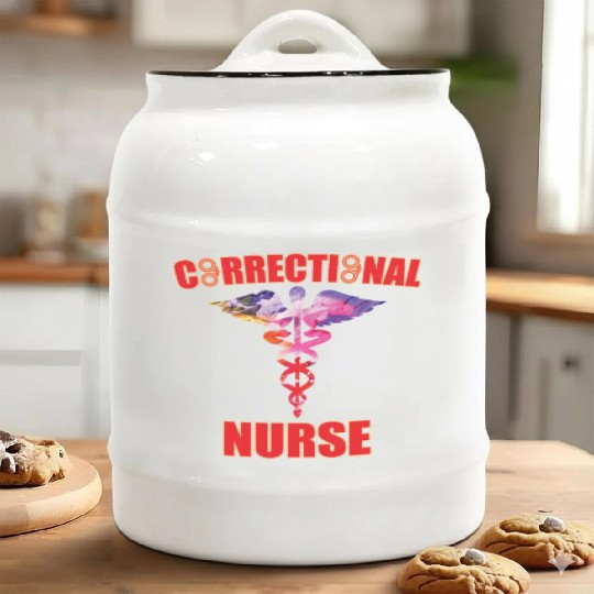 Great Correctional Nurse Design Prison Nurse Ceramic Cookie Jars