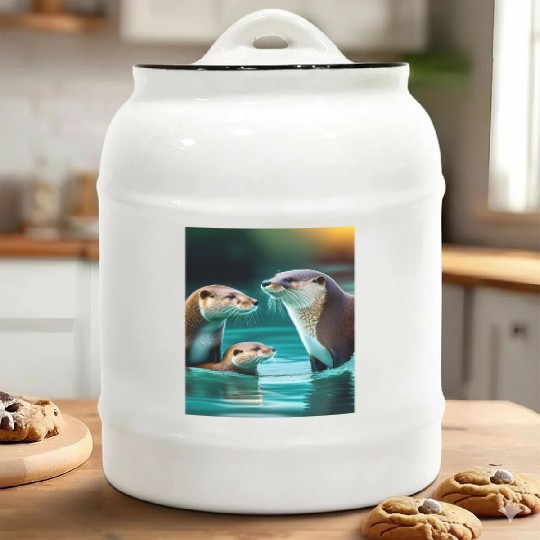 "Ducks in the Pond" Ceramic Cookie Jars