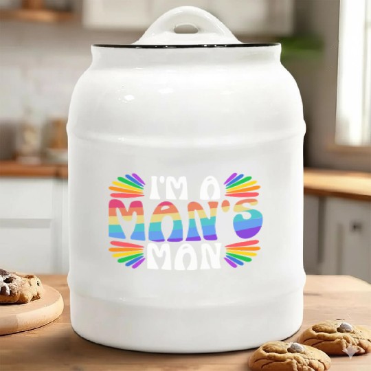 Gay Rights Rainbow Pride Month LGBTQ Gay Pride Ceramic Cookie Jars