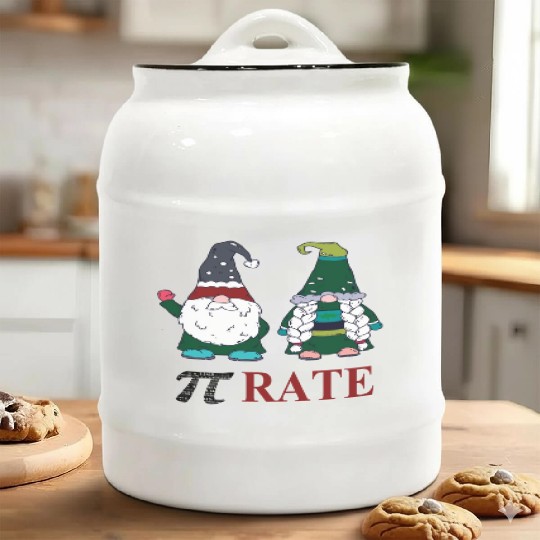 Happy Pi Day Mathematic Math Teacher Gift Ceramic Cookie Jars