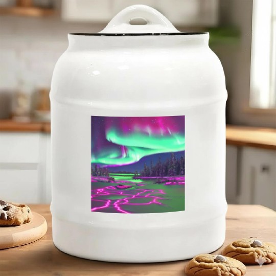 Northern Lights Ceramic Cookie Jars