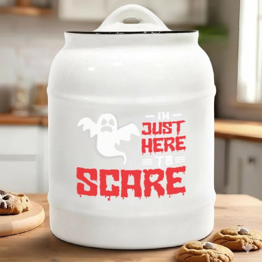 Halloween Paranormal Ghost Hunters Horror Fans Ceramic Cookie Jars