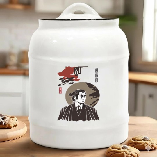 Japan Retro Yakuza Character Ceramic Cookie Jars
