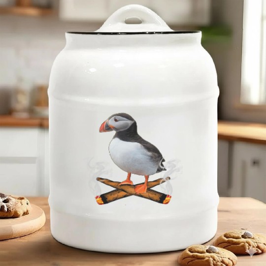 Puffin Blunts Ceramic Cookie Jars