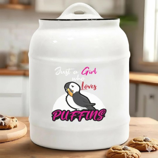 Puffin Lover Puffins Ceramic Cookie Jars