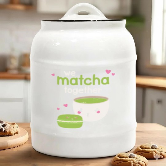 We Matcha Together Love Japan Ceramic Cookie Jars