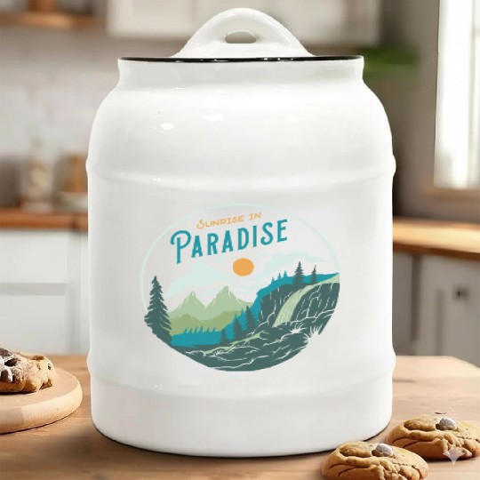 Sunrise in Paradise Ceramic Cookie Jars