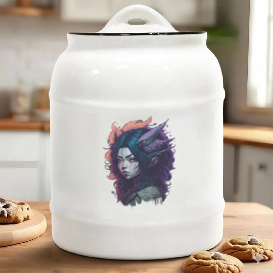 japanese street cyberpunk tokyo streetwear Ceramic Cookie Jars