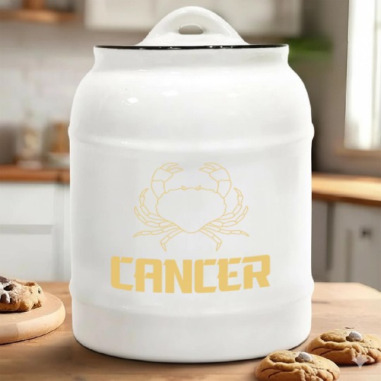 Cancer Zodiac Sign, astrology design, the crab Ceramic Cookie Jars