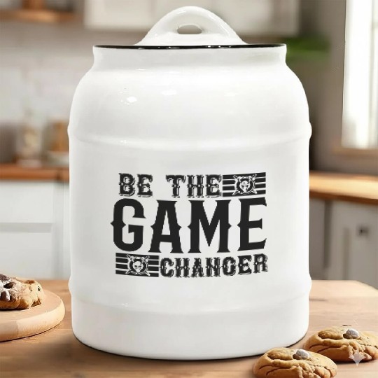 Be the game changer 01 Ceramic Cookie Jars