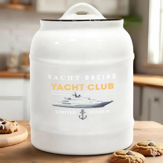 Yacht Racing Yacht Club Ceramic Cookie Jars