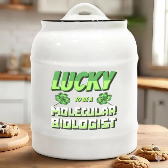 Biology Biologist Lucky Molecular Biologist Ceramic Cookie Jars