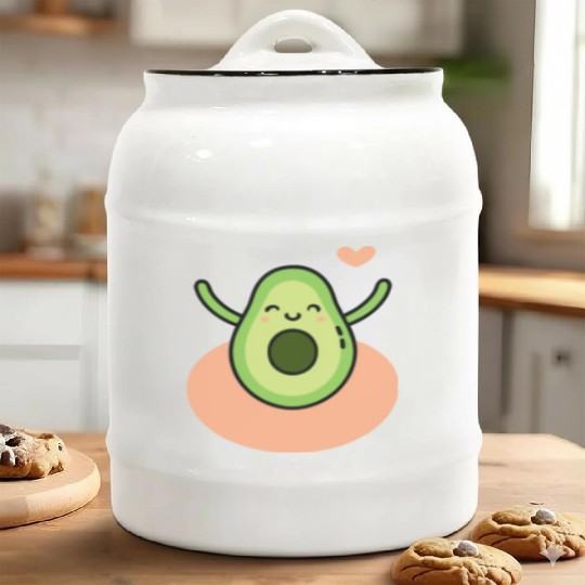 The Joyful Avocado Ceramic Cookie Jars