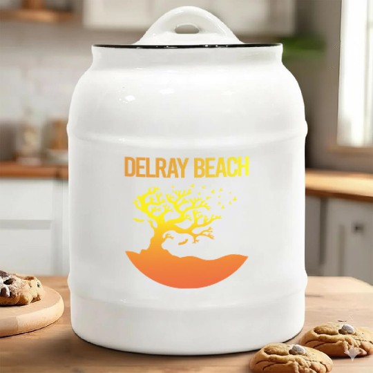 Neon Tree Art Delray Beach tumblr 1 Ceramic Cookie Jars