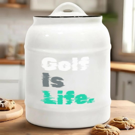 I Like Golfing, Golfer, Ceramic Cookie Jars Time, Golf Is Life