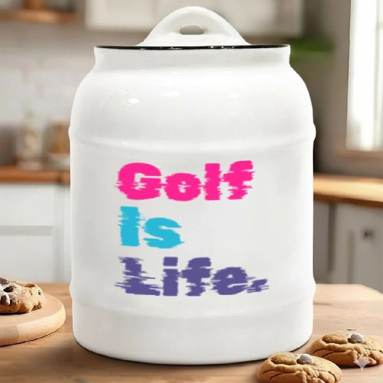 I Like Golfing, Golf Player, Golf Is Life Ceramic Cookie Jars