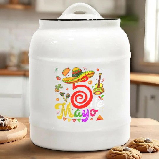 Cinco De Mayo Fiesta Surprise Camisa 5 De Mayo Viv Ceramic Cookie Jars