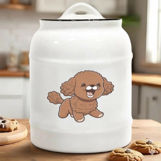 Poodle Ceramic Cookie Jars