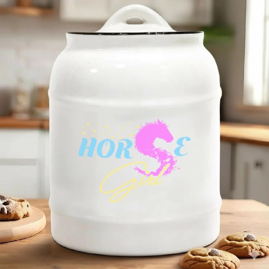 Horse Girl Ceramic Cookie Jars Horse Lovers Gift Equestrian