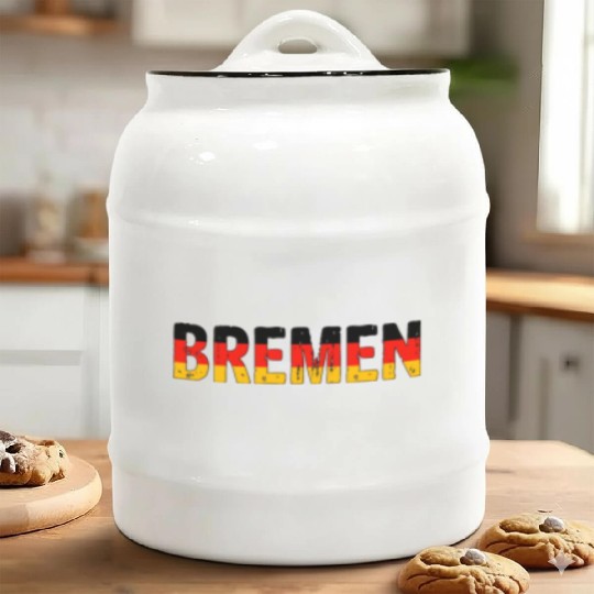 Bremen Germany flag Ceramic Cookie Jars