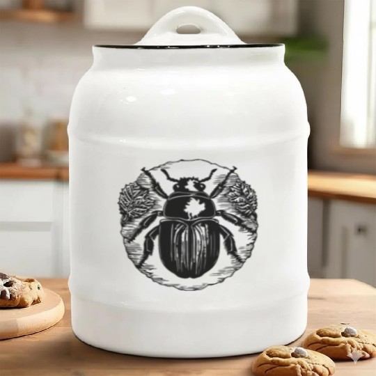 Bug Beetle Insect Ceramic Cookie Jars