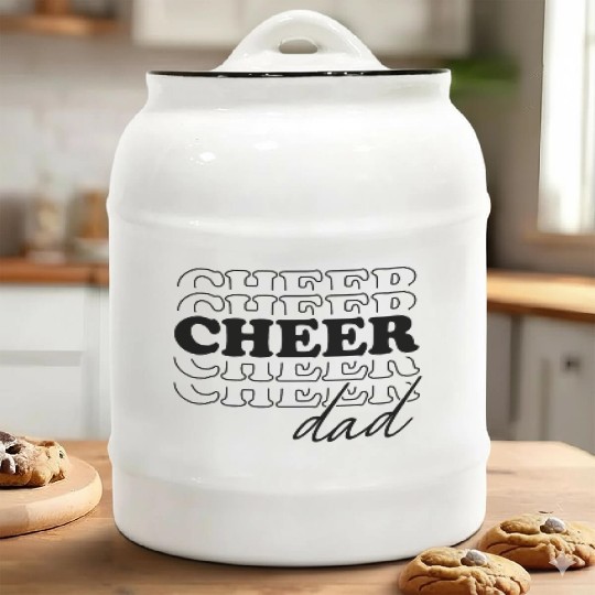 Cheer Dad Ceramic Cookie Jars