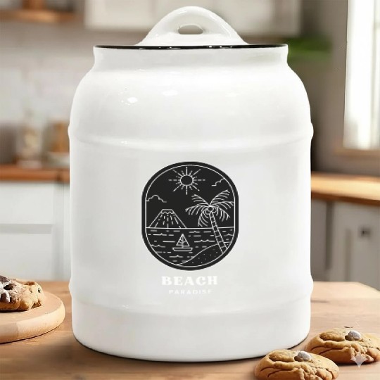 BEACH PARADISE Ceramic Cookie Jars
