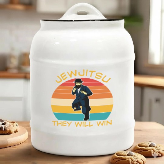 Jewjitsu They Will Win Ceramic Cookie Jars