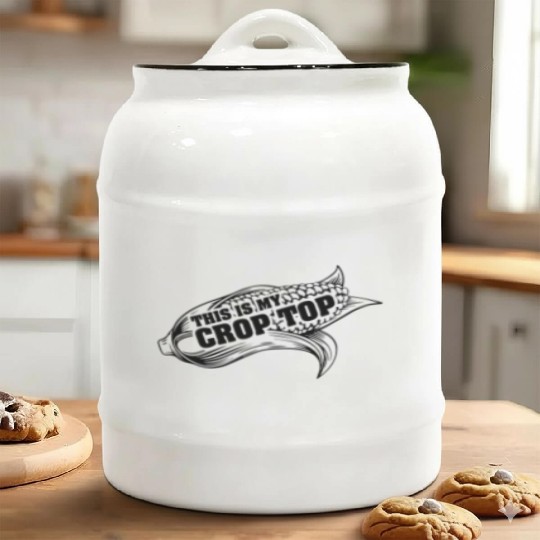 This Is My Crop Top Farmer Farming Corn Ceramic Cookie Jars