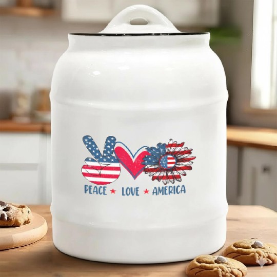 Teach Love Inspire Art Teacher Pencil Back To Scho Ceramic Cookie Jars