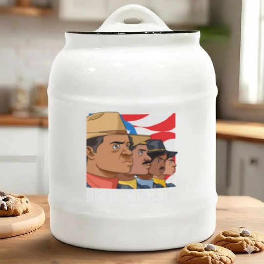 National Buffalo Soldiers Day July 28Th Patriotic Ceramic Cookie Jars