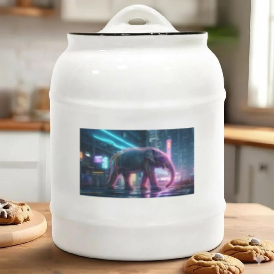 Metallic Marvel Ceramic Cookie Jars