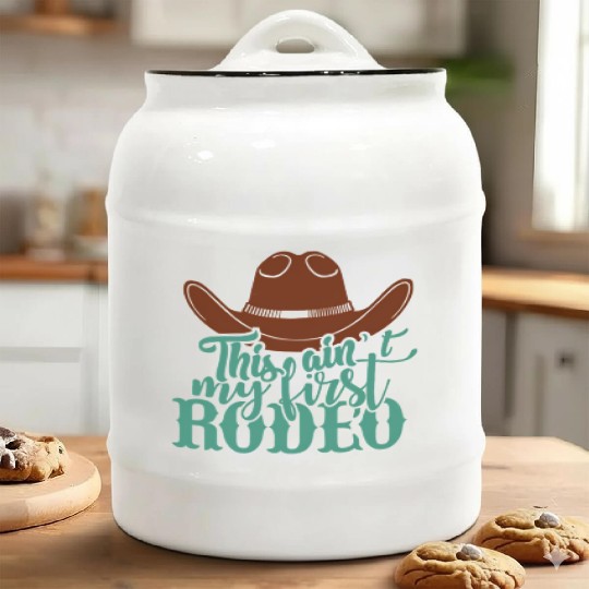 This Ain'T My First Rodeo Ceramic Cookie Jars