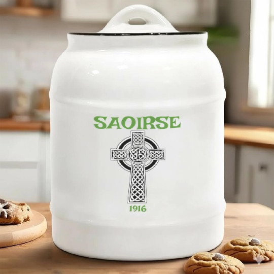Saoirse Meaning Freedom Irish Republican With Celt Ceramic Cookie Jars