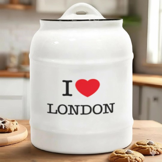 I Love London Londons Ceramic Cookie Jars