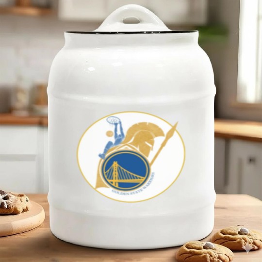 New Era Golden State Warriors Team Logo T-Shir Ceramic Cookie Jars