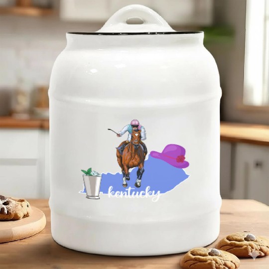 Kentucky Horse Racing Derby Py Ceramic Cookie Jars