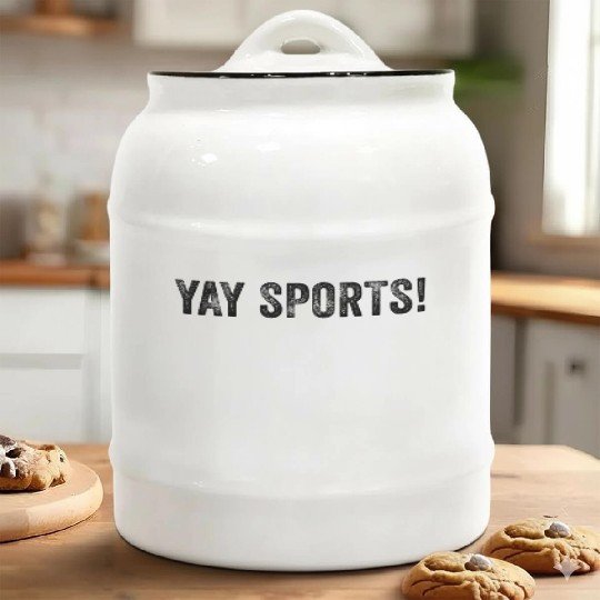 Yay Sports Sports Distressed Ceramic Cookie Jars