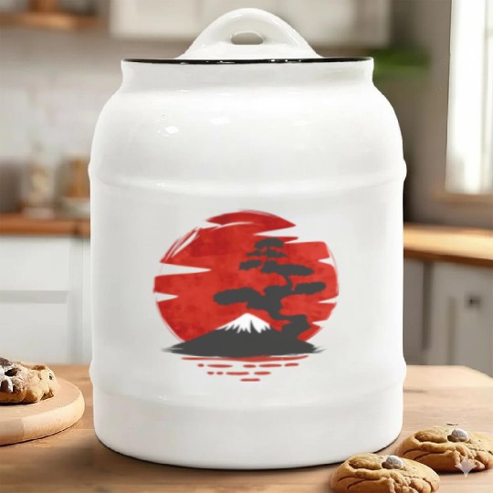 Japanese Bonsai Tree Japanese Bonsai Ceramic Cookie Jars