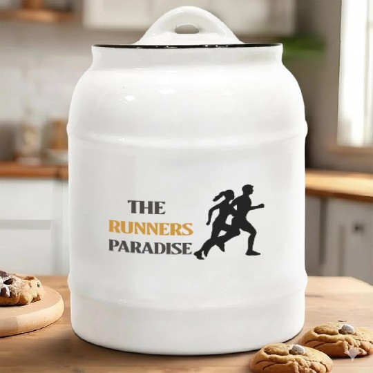 THE RUNNERS PARADISE RUNNUNG Ceramic Cookie Jars