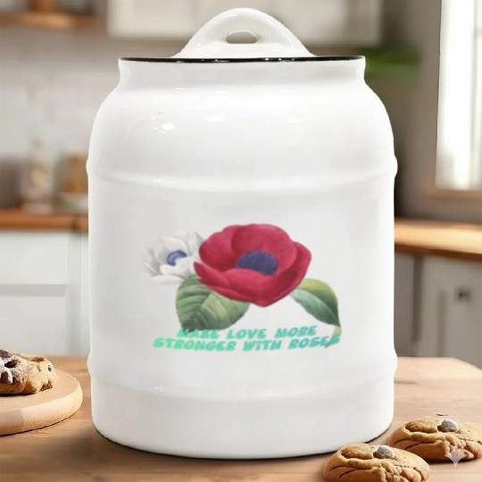 Embracing Romance with the Rose Ceramic Cookie Jars