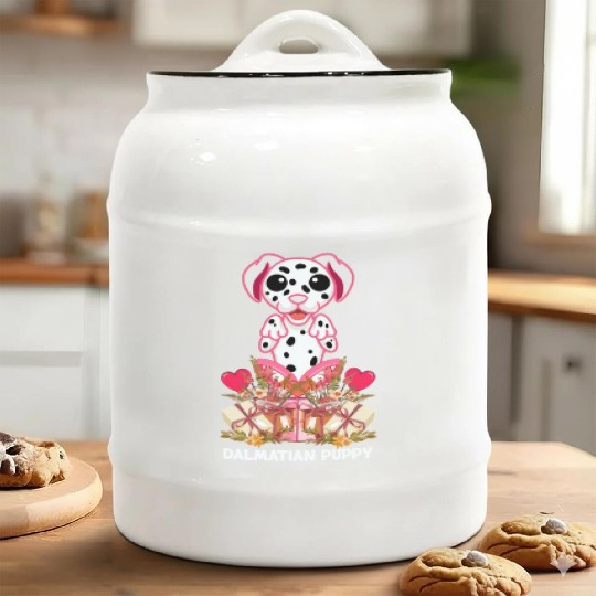 Dalmatian funny birthday Ceramic Cookie Jars
