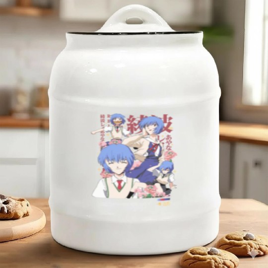 Rei Ayanami Ceramic Cookie Jars