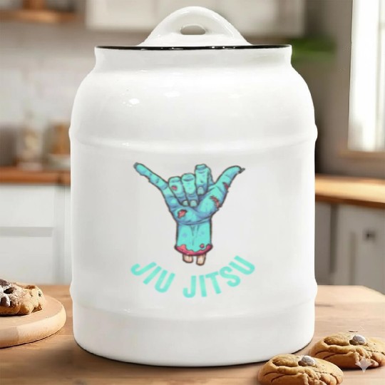Brazilian Jiu-Jitsu Bjj Ceramic Cookie Jars Hang Loose