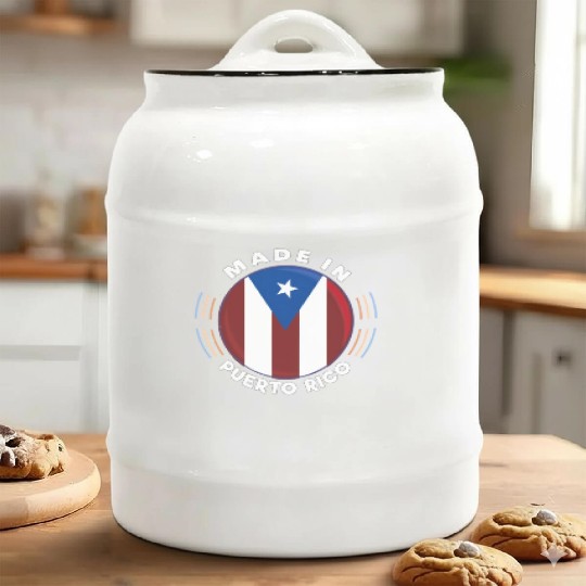 Made In Puerto Rico Vintage Puerto Rico Flag By Ceramic Cookie Jars