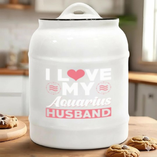 I love my Aquarius Husband Ceramic Cookie Jars